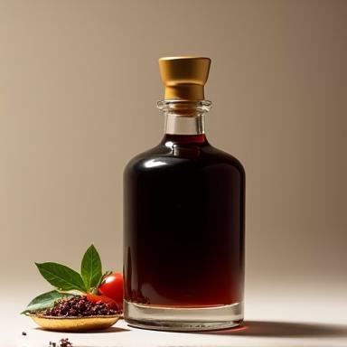 Bottle of aged balsamic vinegar.